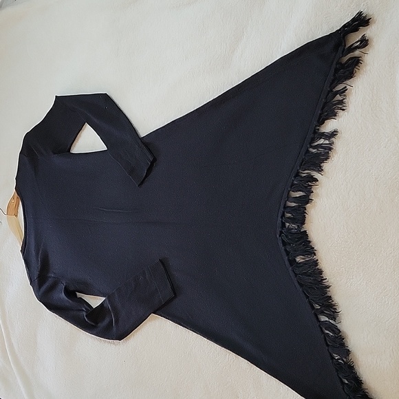KENSIE BLACK SWEATER DRESS XS - Picture 4 of 12